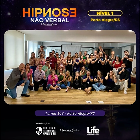 Turma 103 de Hipnose Não Verbal em Porto Alegre
